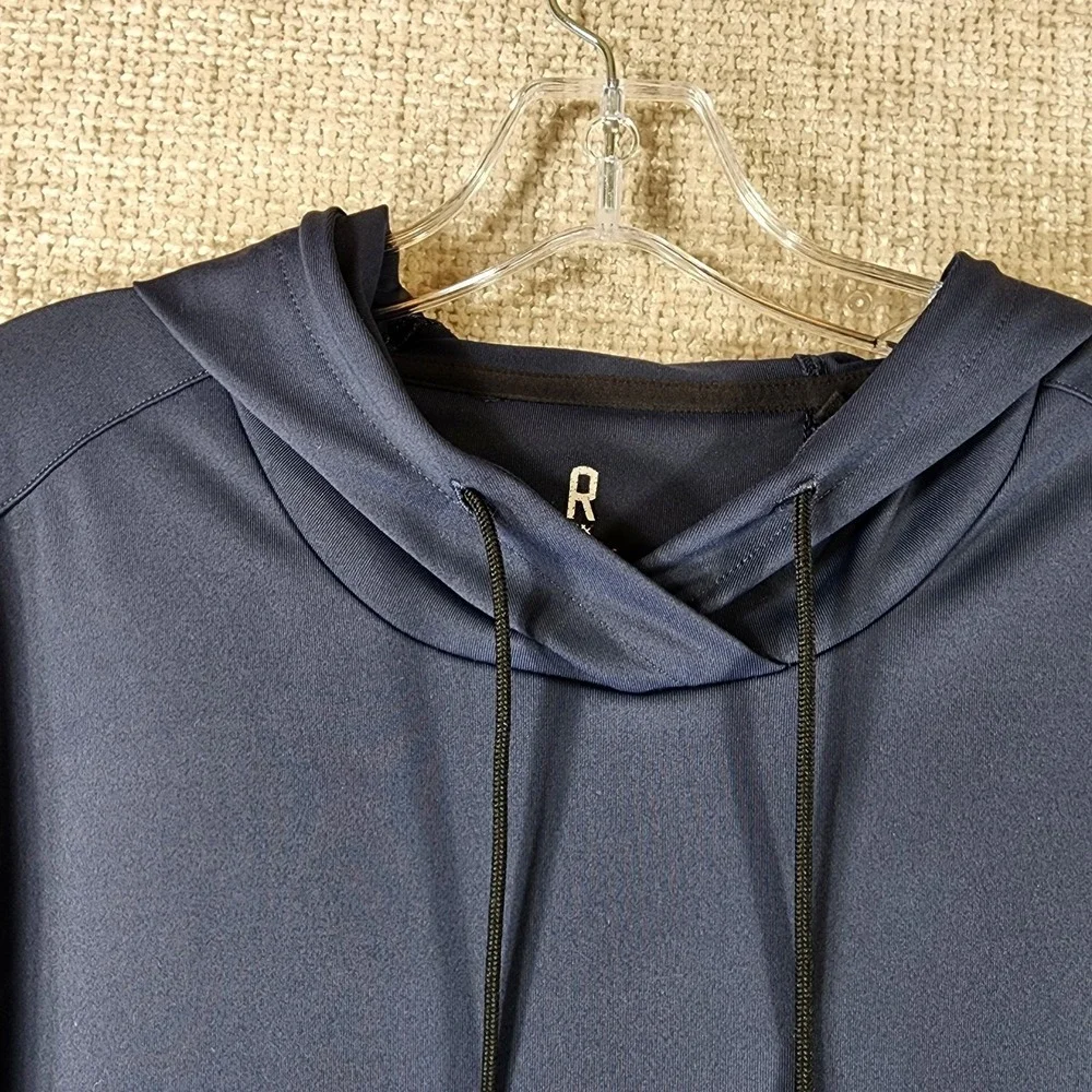 Rhone Essentials Performance Hoodie Shirt Mens‎ L Navy Pullover Midweight Nice!